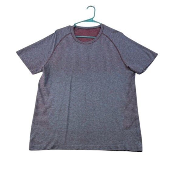 Lululemon Men’s Metal Vent Tech Short Sleeve Tee – XL – Blue/Red - Picture 1 of 7